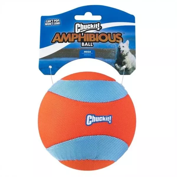! Amphibious Mega Ball Dog Toy, Medium Size For Active Play Ea