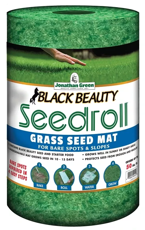 Black Beauty Grass Seed Roll - 50 Sq. Ft. Coverage, Model 10410 Ea