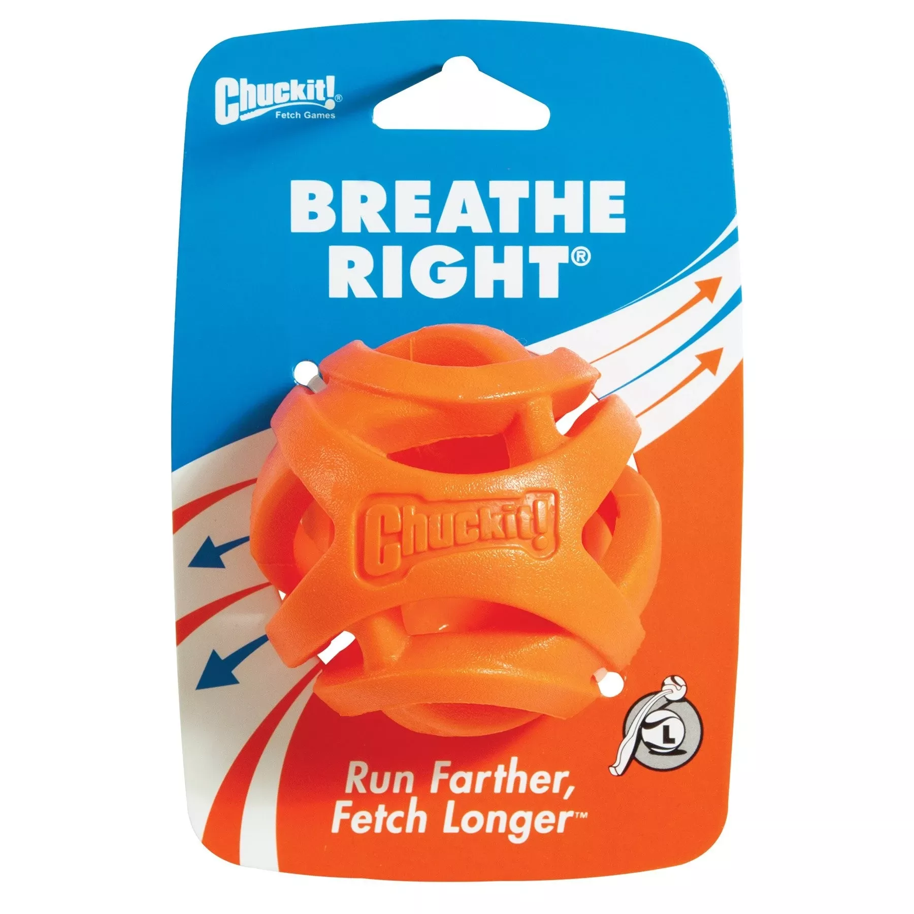 ! Breathe Right Fetch Ball Dog Toy, Large - Model 29031933 Ea