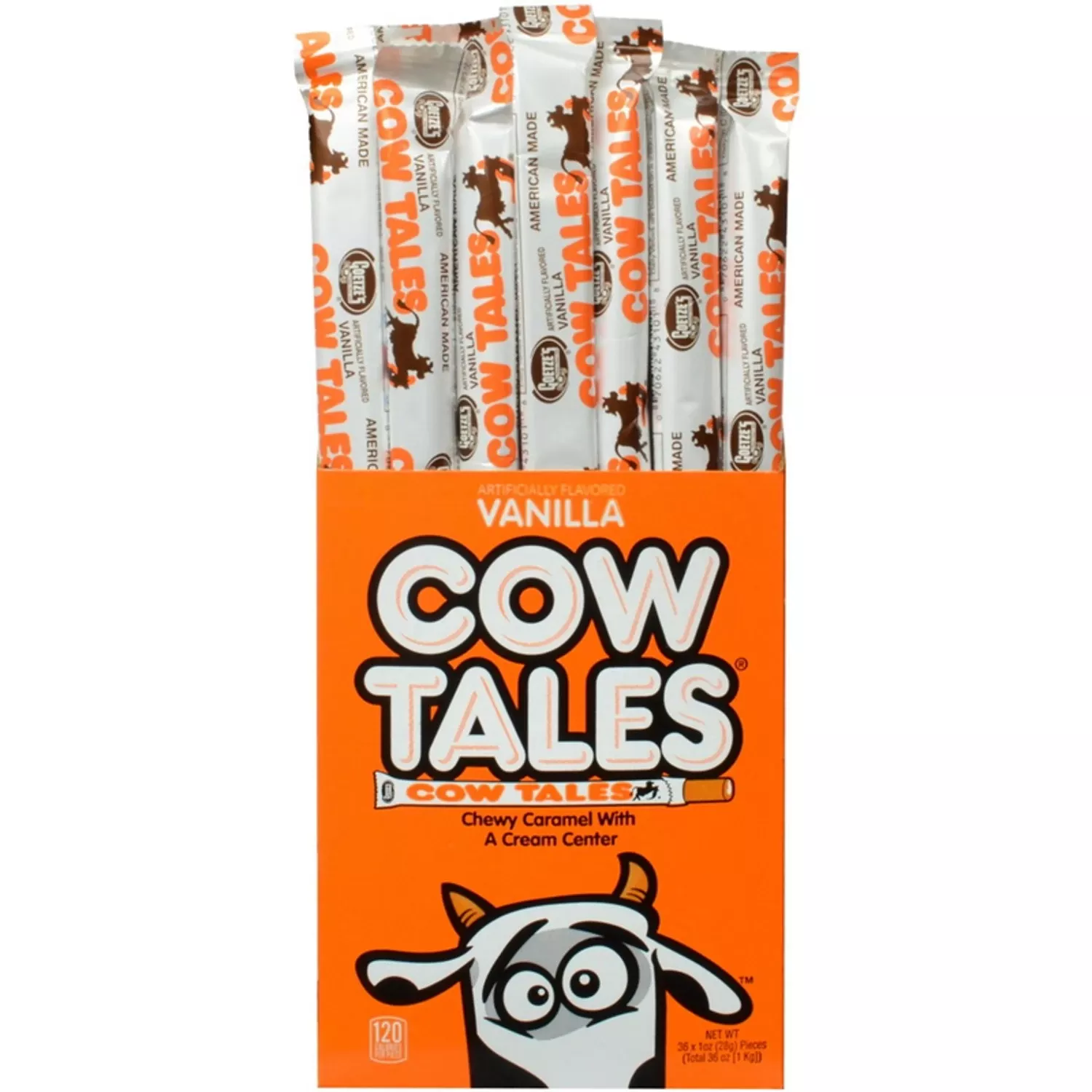 Goetzes 1123193 Vanilla Cow Tales - 1 Oz - Case Of 36 Pk-36-ea