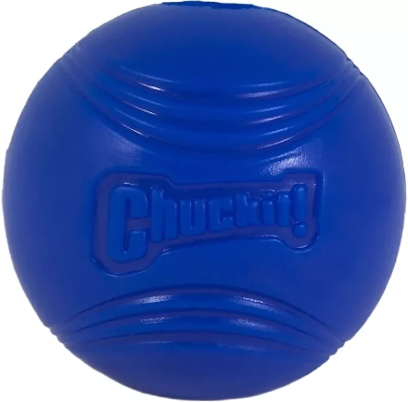 ! Super Crunch Ball Dog Toy, Medium, 2.5 In, Tpr, Blue, Model 50788 Ea
